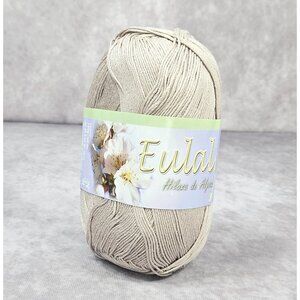 Eulali 100grs Omega Bright 100% Egyptian Cotton Crochet Kitting Yarn Light Gray